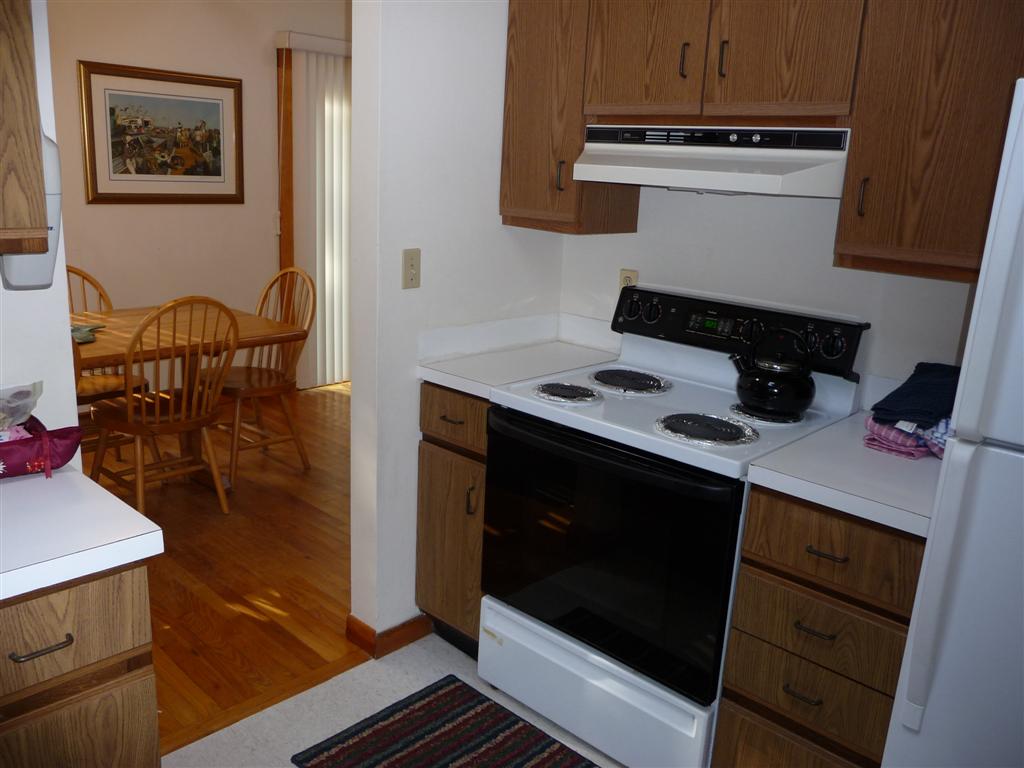 46 Claypit Road 3 bedroom, 2 bath kitchen:showing dining room in background